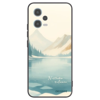 Picasee silikonski črni ovitek za Xiaomi Redmi Note 12 5G - NOTHERN SILENCE