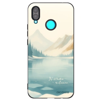 Picasee silikonski črni ovitek za Huawei Nova 3 - NOTHERN SILENCE
