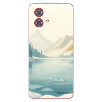 Picasee silikonski prozorni ovitek za Motorola Moto G84 5G - NOTHERN SILENCE