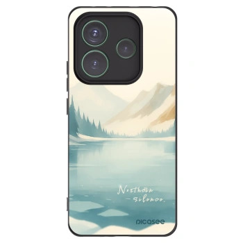 Picasee silikonski črni ovitek za Xiaomi Redmi Note 14 5G - NOTHERN SILENCE