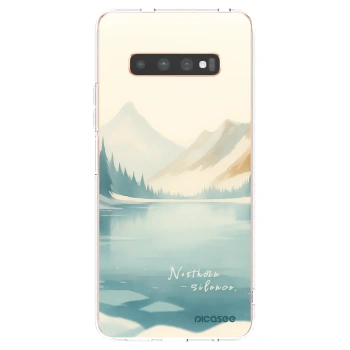 Picasee silikonski prozorni ovitek za Samsung Galaxy S10 Plus G975 - NOTHERN SILENCE