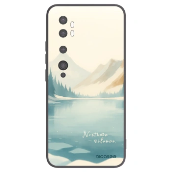 Picasee silikonski črni ovitek za Xiaomi Mi Note 10 (Pro) - NOTHERN SILENCE