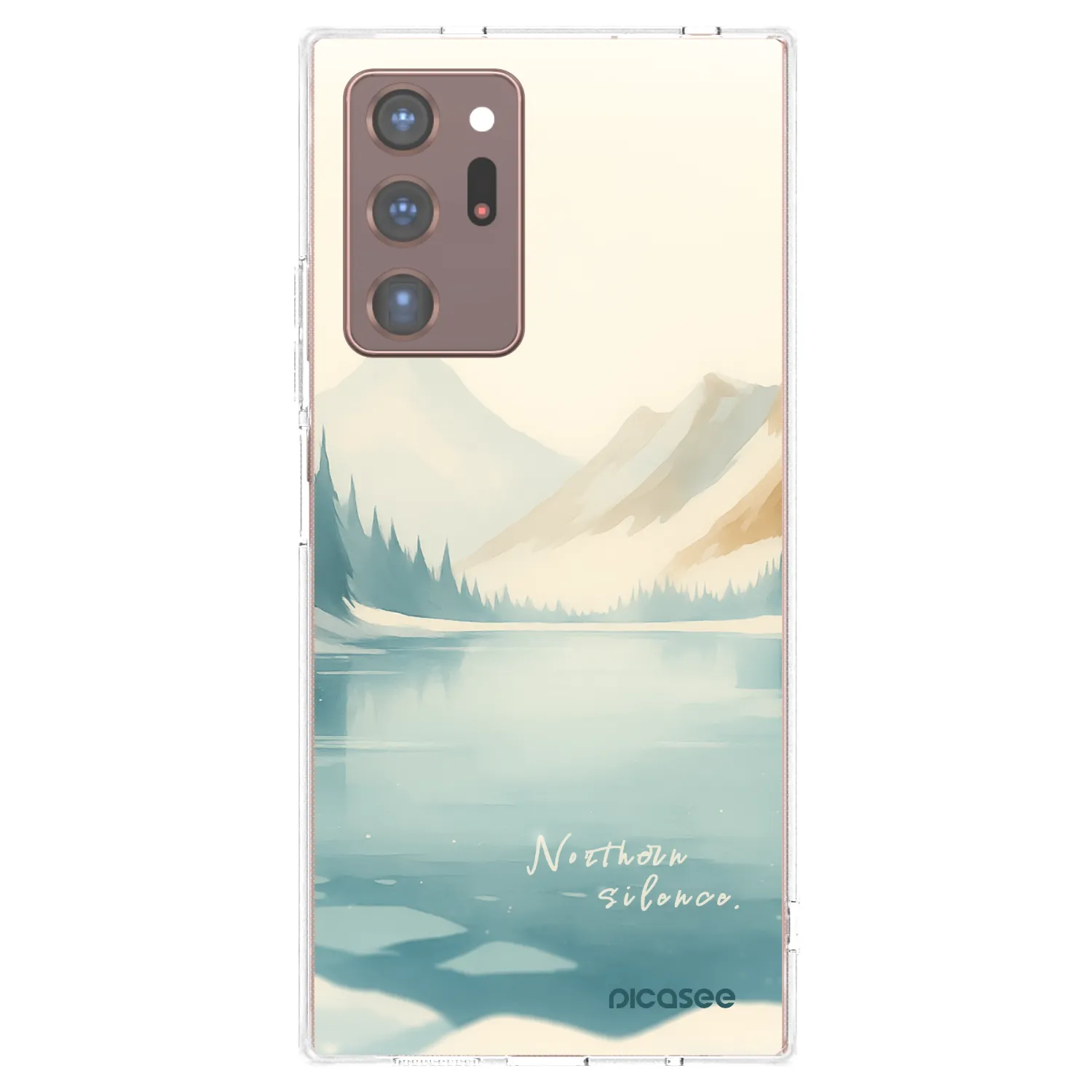 Picasee silikonski prozorni ovitek za Samsung Galaxy Note 20 Ultra - NOTHERN SILENCE