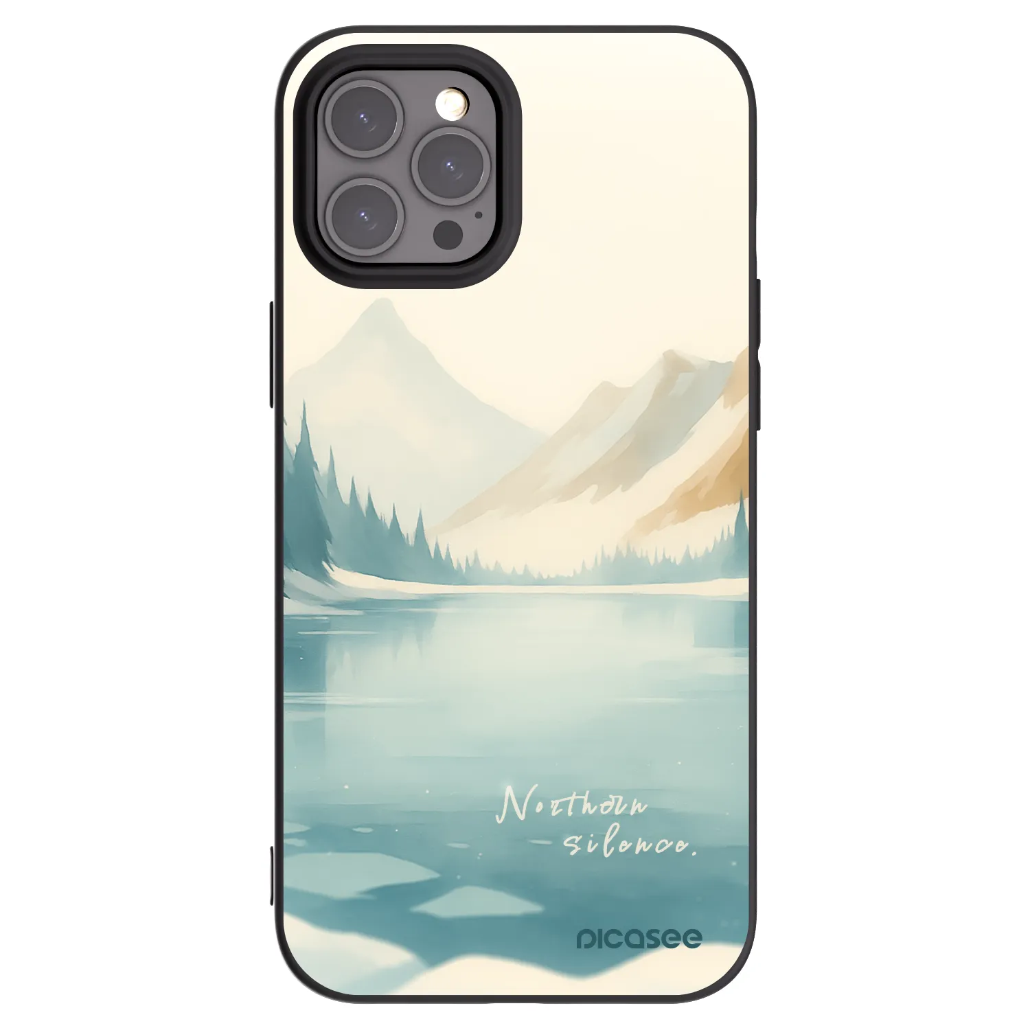 Picasee silikonski črni ovitek za Apple iPhone 12 Pro Max - NOTHERN SILENCE