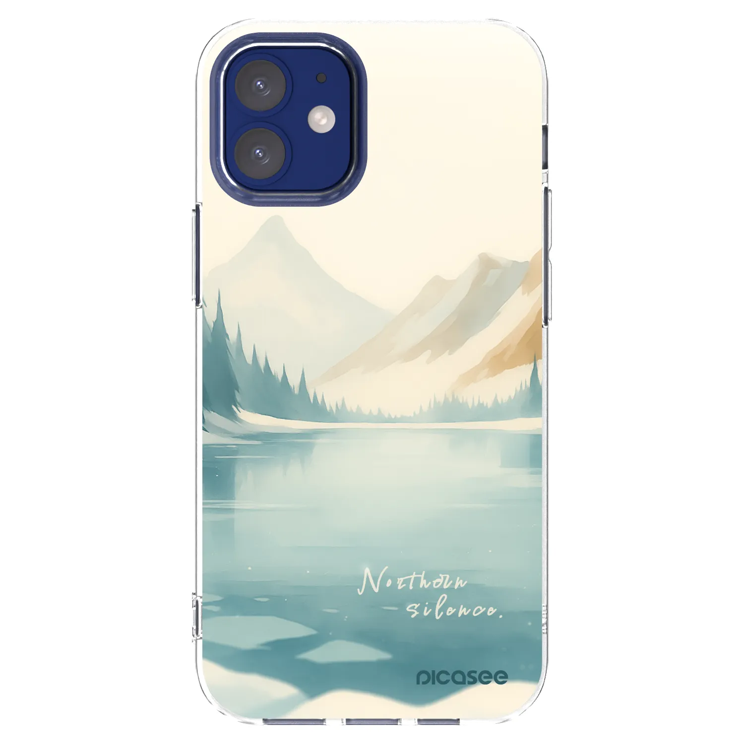 Picasee silikonski prozorni ovitek za Apple iPhone 12 mini - NOTHERN SILENCE