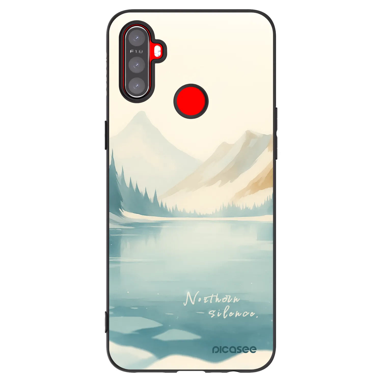 Picasee silikonski črni ovitek za Realme C3 - NOTHERN SILENCE