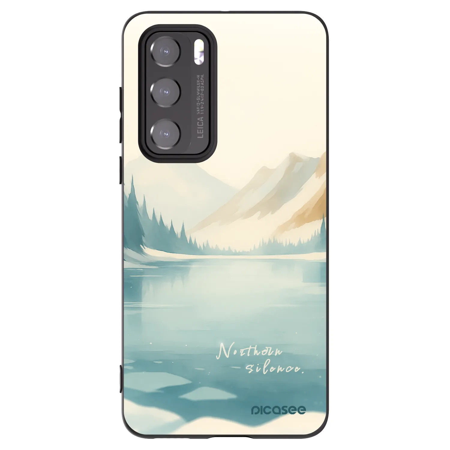 Picasee silikonski črni ovitek za Huawei P40 - NOTHERN SILENCE