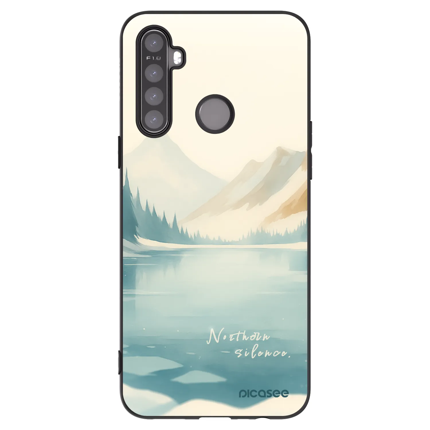 Picasee silikonski črni ovitek za Realme 6i - NOTHERN SILENCE