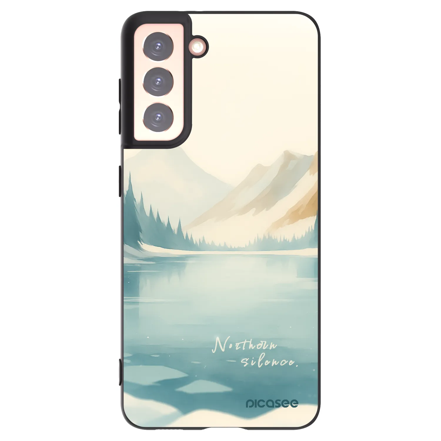 Picasee silikonski črni ovitek za Samsung Galaxy S21 5G G991B - NOTHERN SILENCE