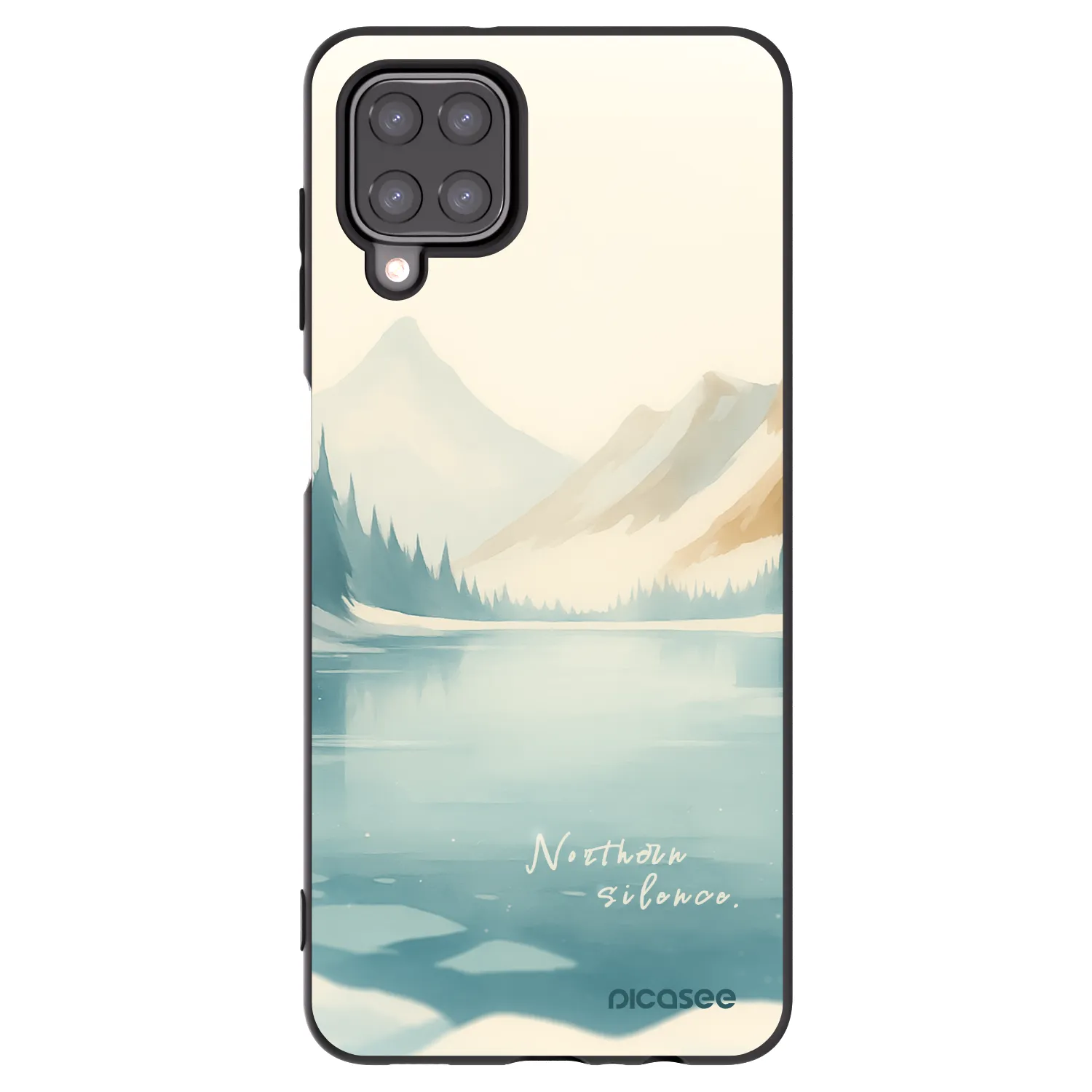 Picasee silikonski črni ovitek za Samsung Galaxy A12 A125F - NOTHERN SILENCE