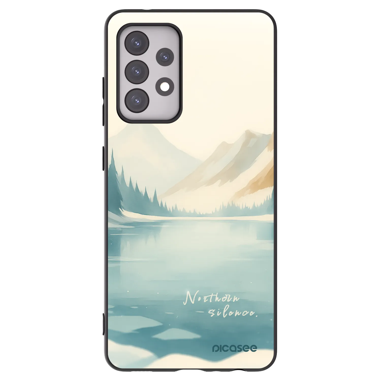 Picasee silikonski črni ovitek za Samsung Galaxy A52 5G A525F - NOTHERN SILENCE