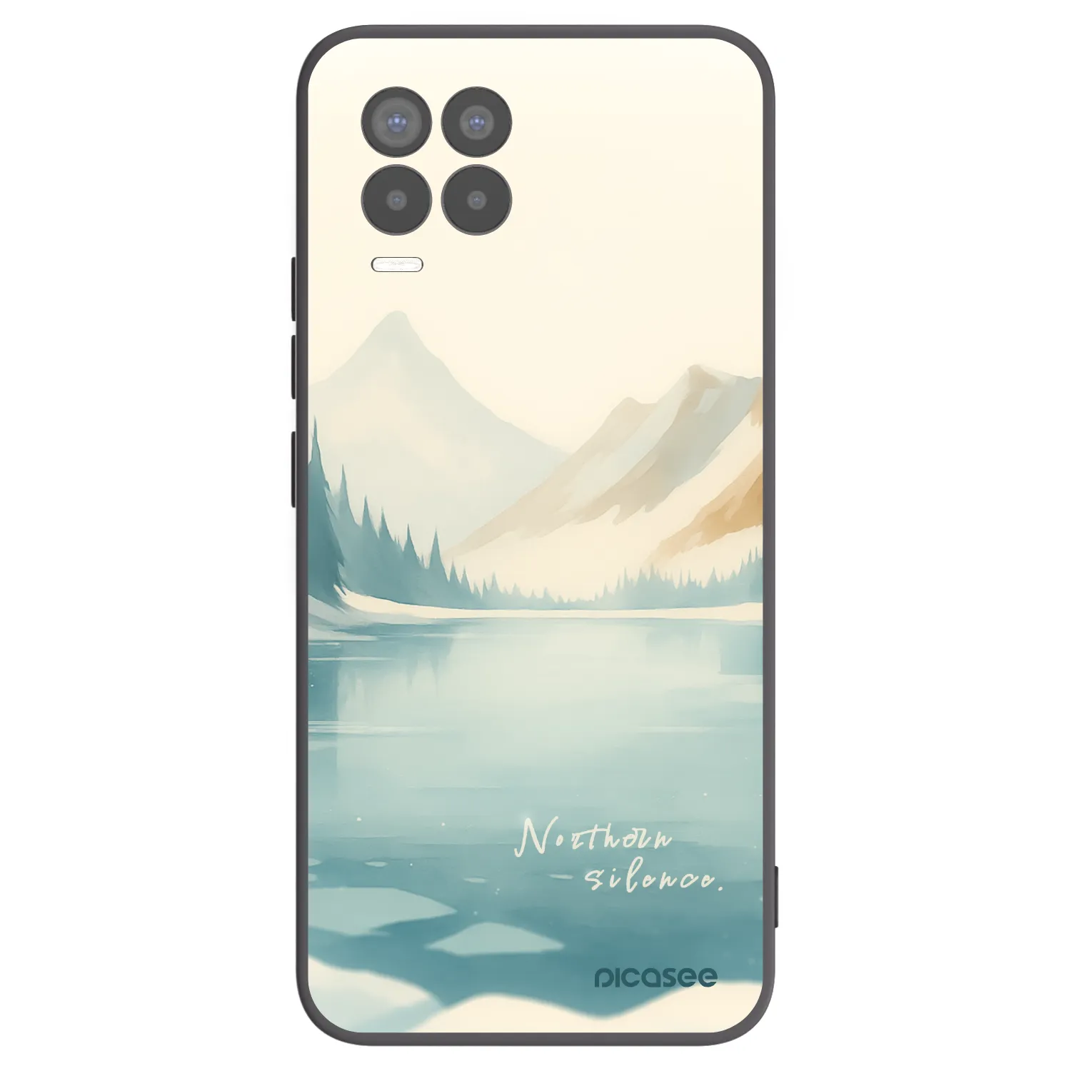 Picasee silikonski črni ovitek za Realme 8 Pro - NOTHERN SILENCE