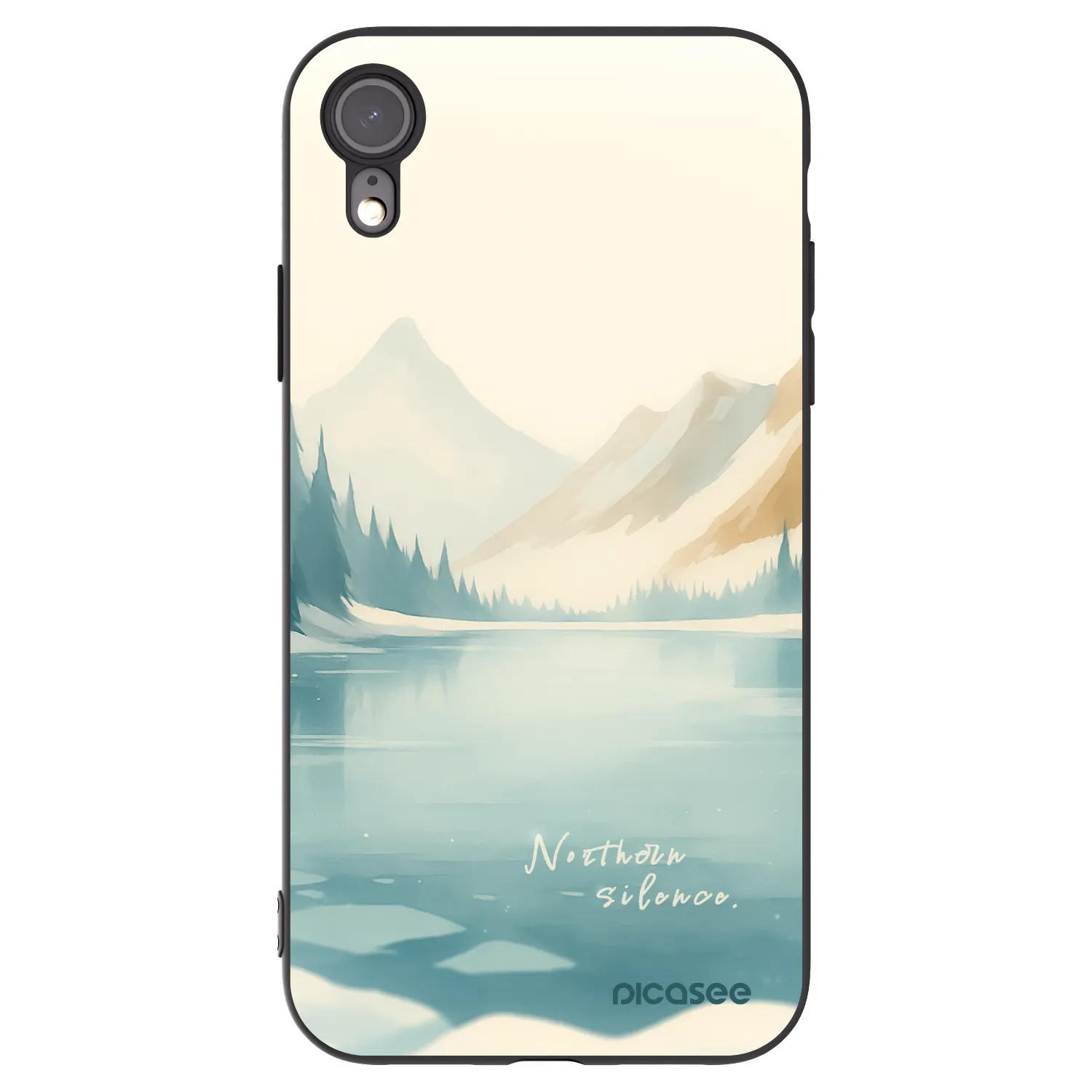 Picasee silikonski črni ovitek za Apple iPhone XR - NOTHERN SILENCE