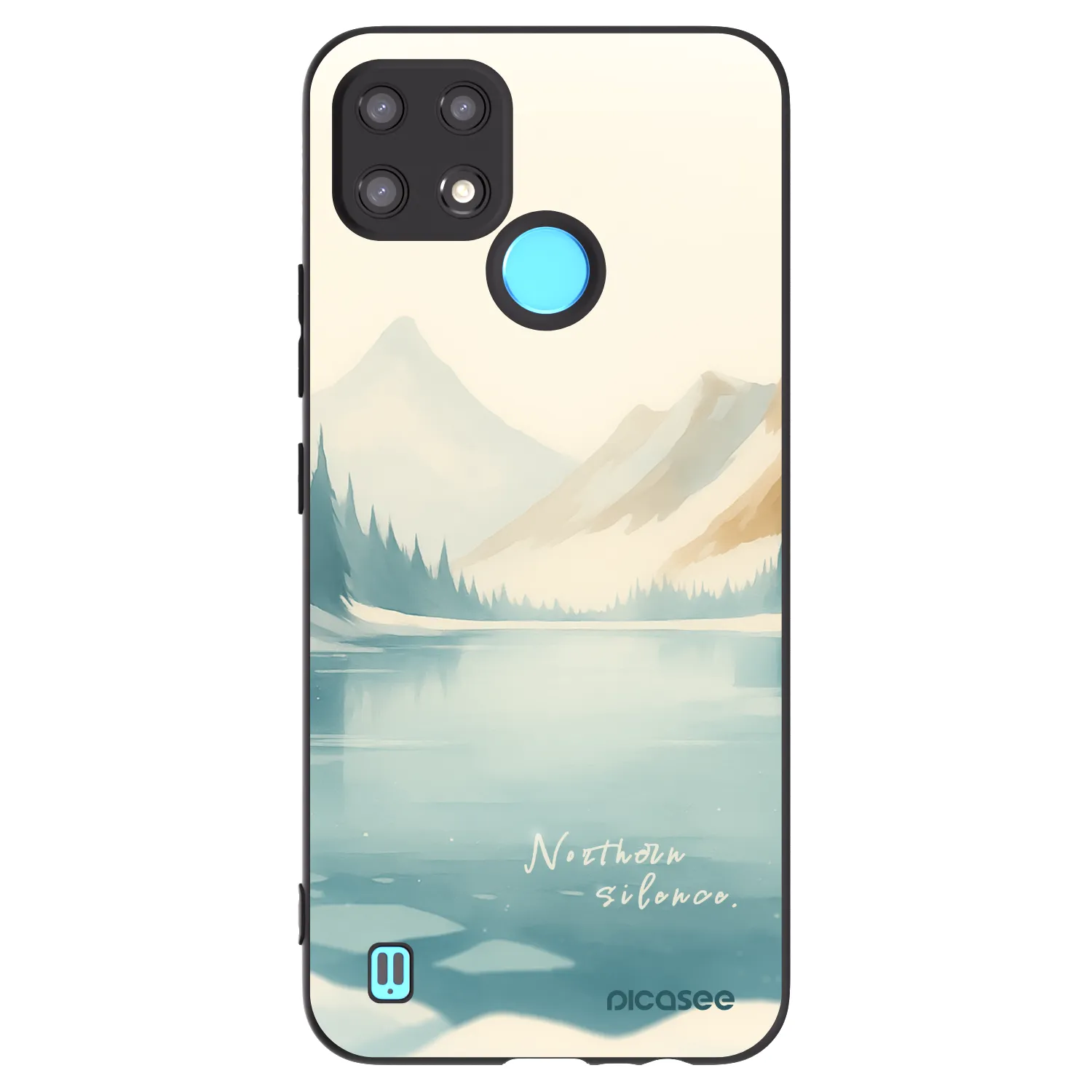 Picasee silikonski črni ovitek za Realme C21 - NOTHERN SILENCE