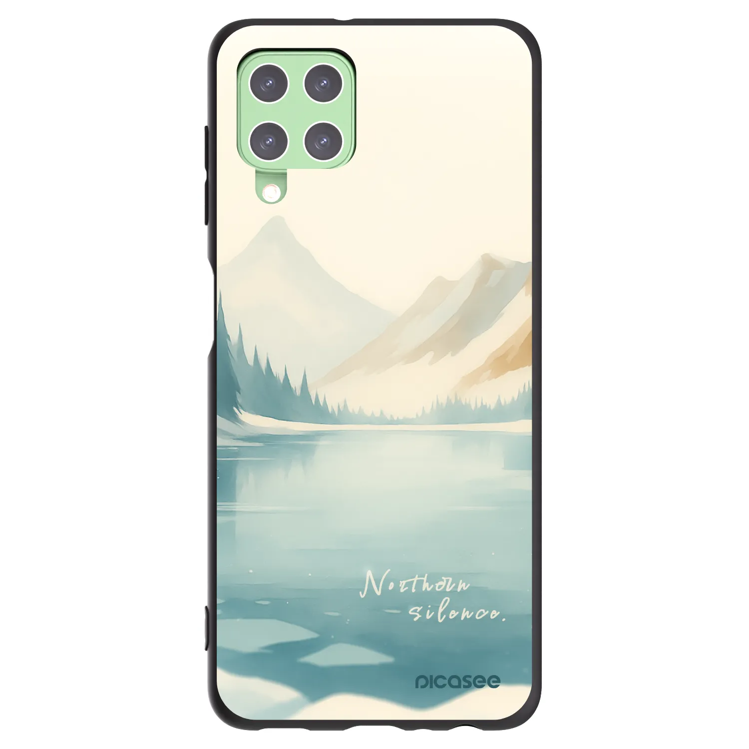 Picasee silikonski črni ovitek za Samsung Galaxy A22 A225F 4G - NOTHERN SILENCE