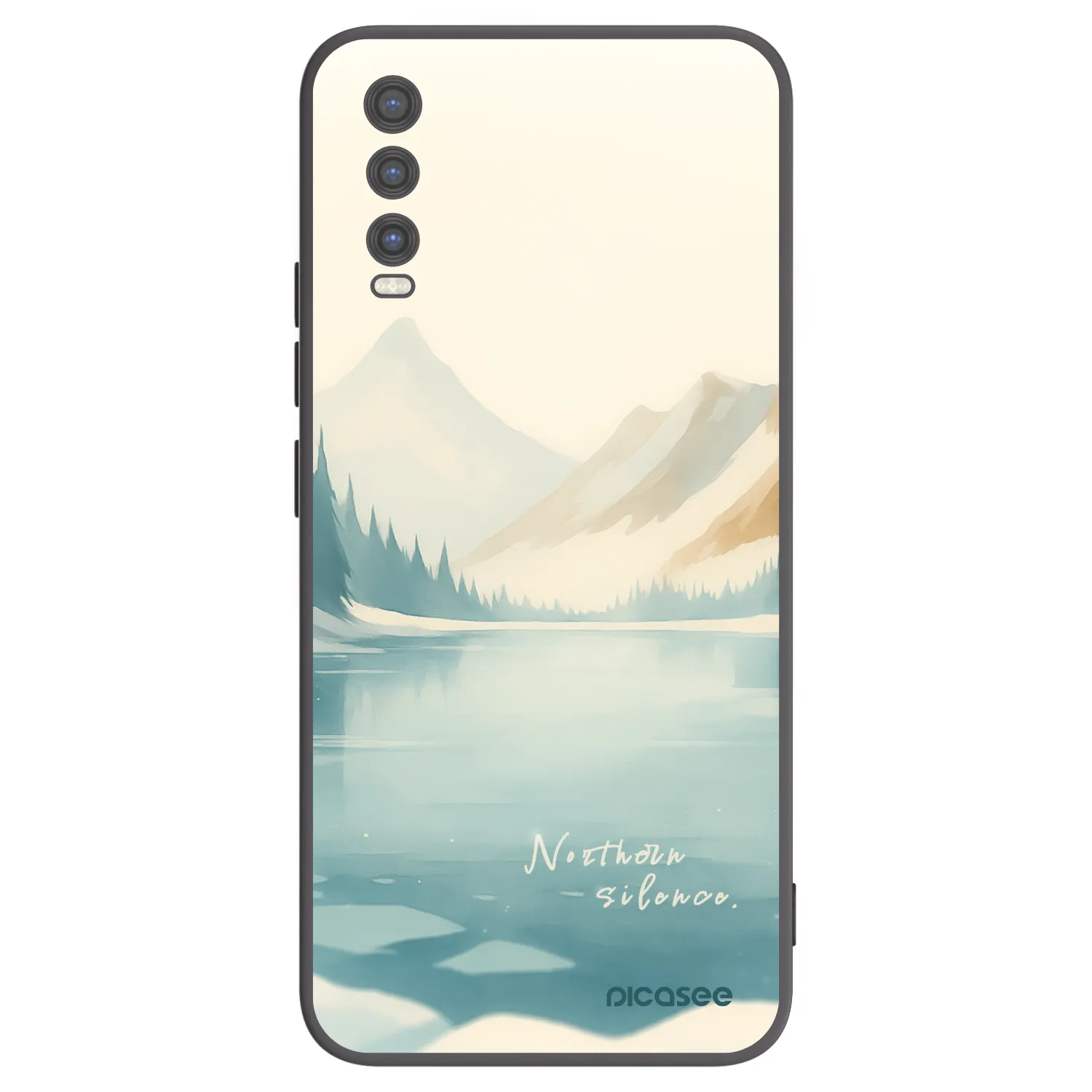 Picasee silikonski črni ovitek za Vivo Y20s - NOTHERN SILENCE