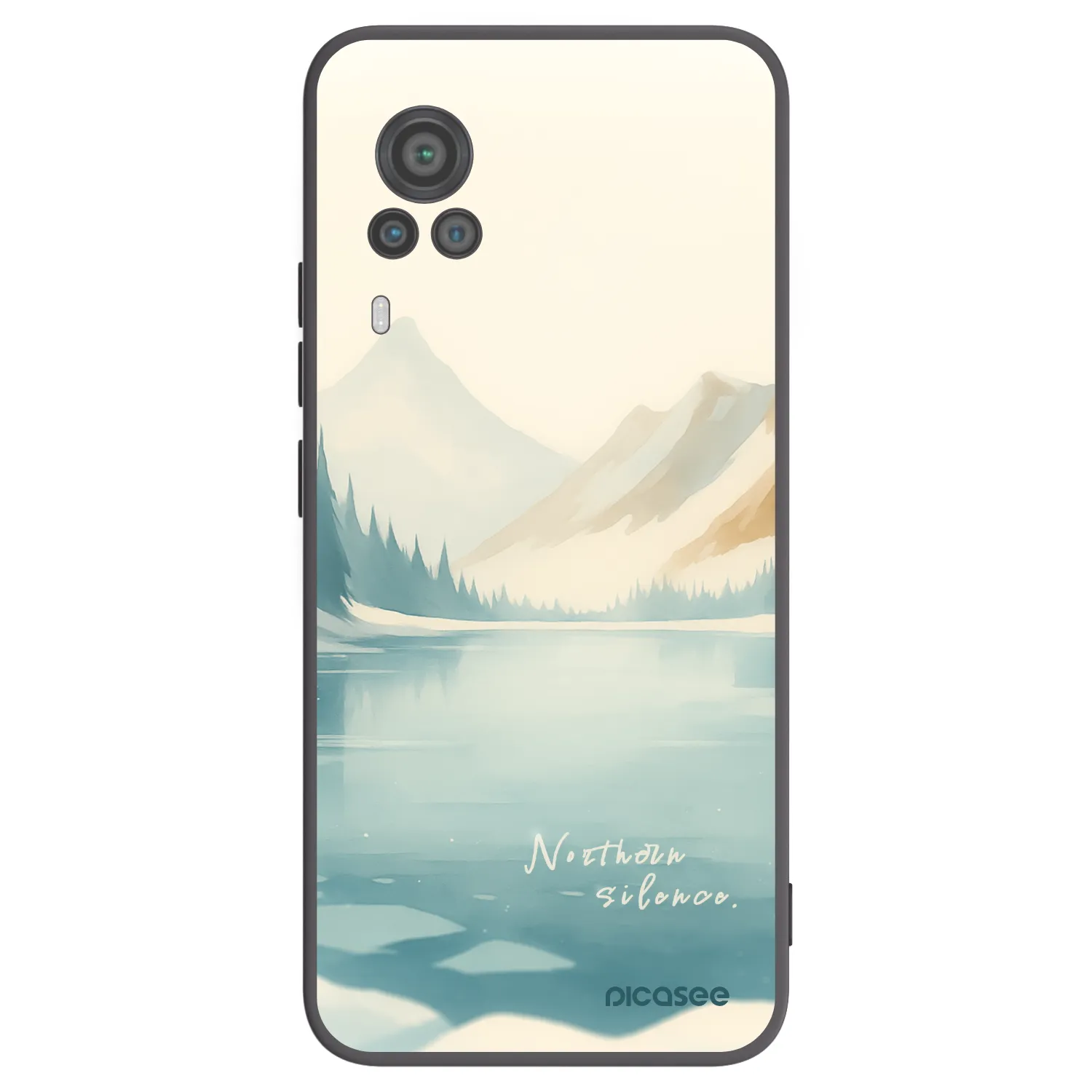 Picasee silikonski črni ovitek za Vivo X60 Pro 5G - NOTHERN SILENCE