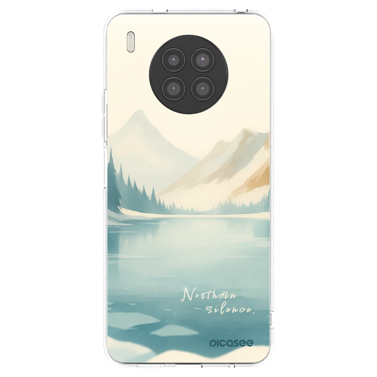 Picasee silikonski prozorni ovitek za Huawei Nova 8i - NOTHERN SILENCE
