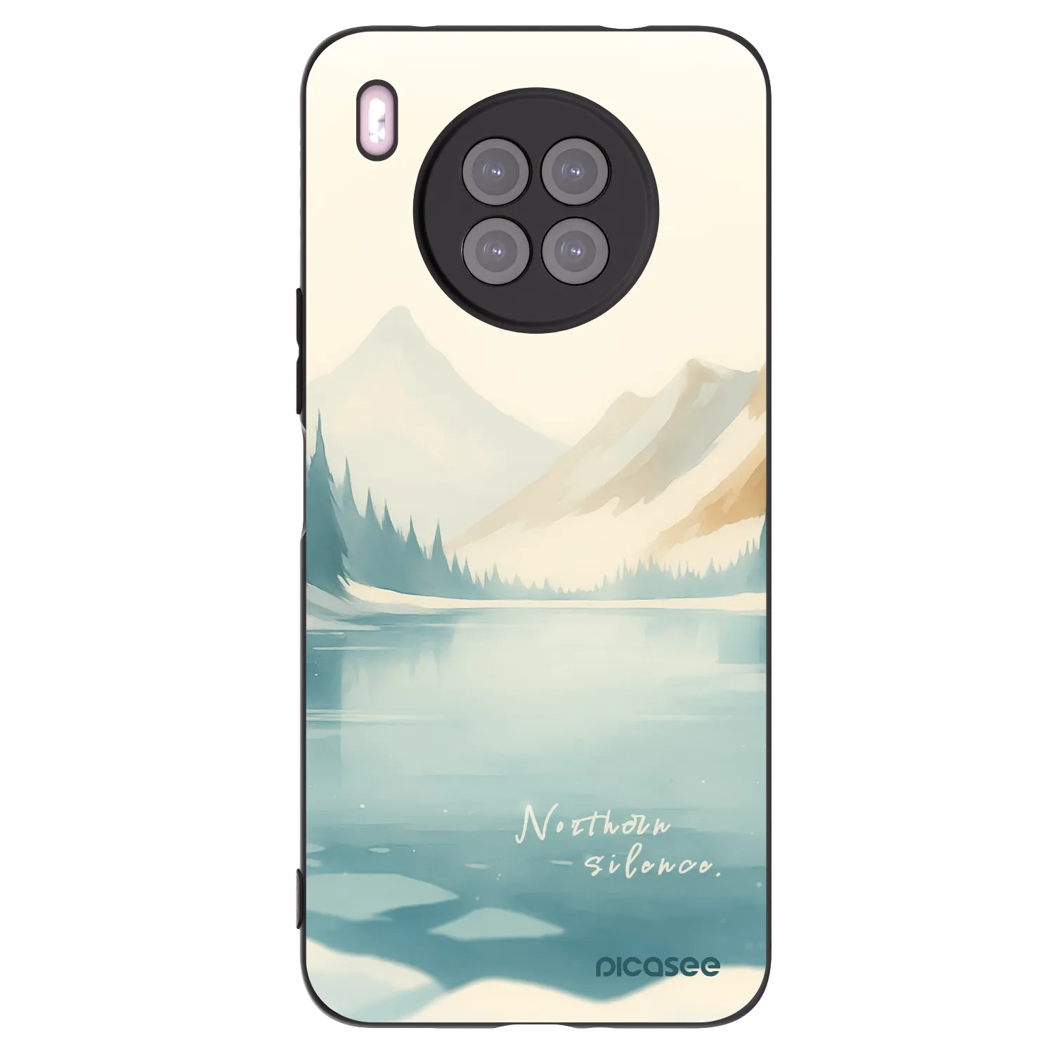 Picasee silikonski črni ovitek za Huawei Nova 8i - NOTHERN SILENCE