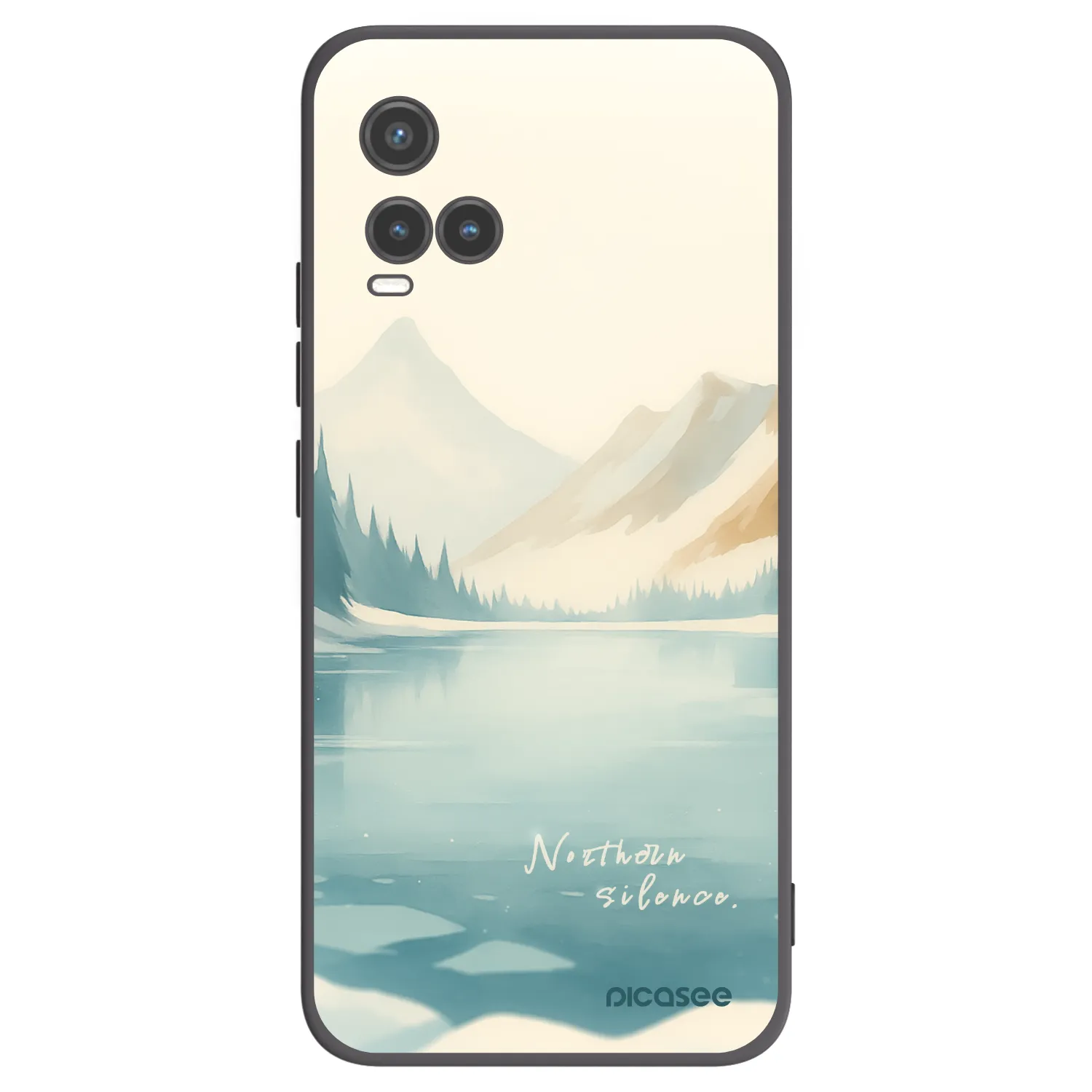 Picasee silikonski črni ovitek za Vivo Y33s - NOTHERN SILENCE