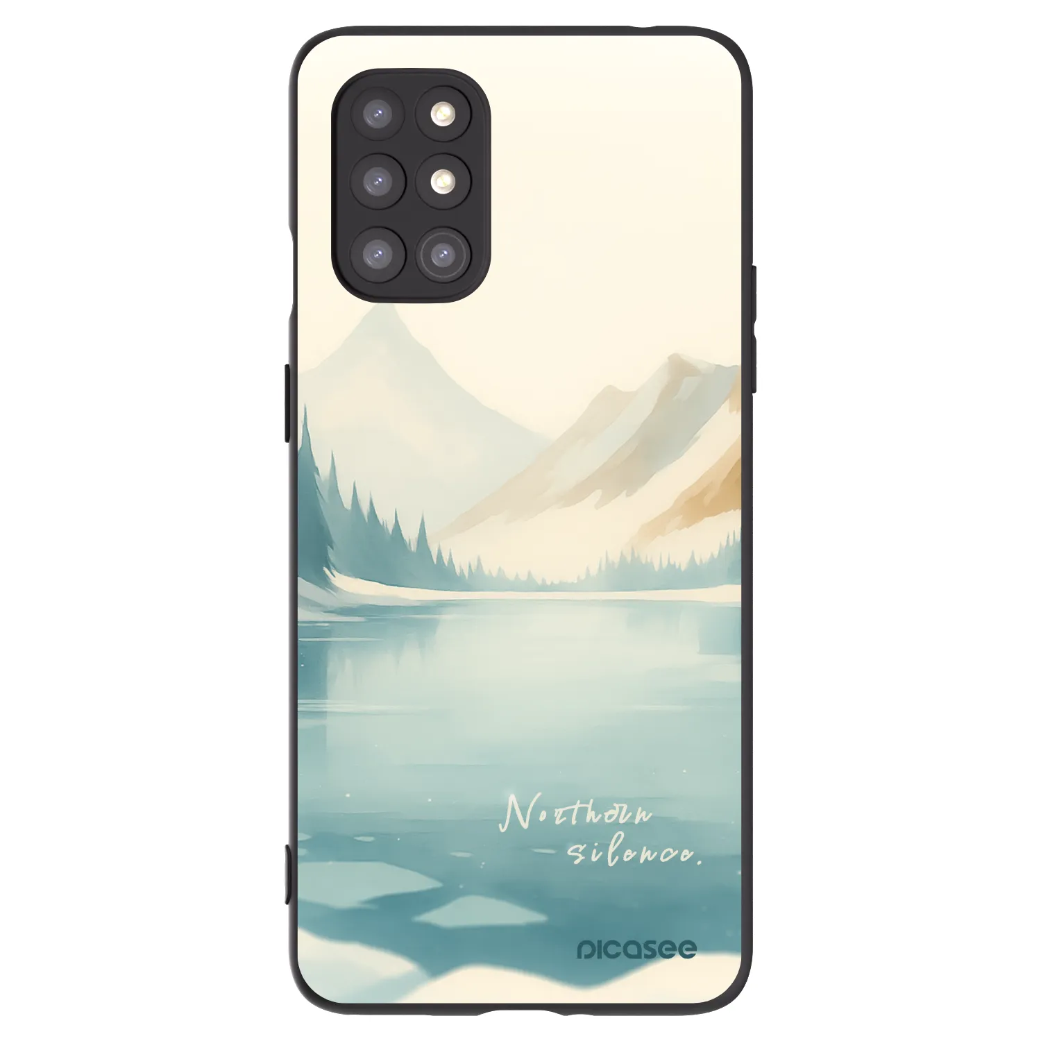 Picasee silikonski črni ovitek za OnePlus 8T - NOTHERN SILENCE