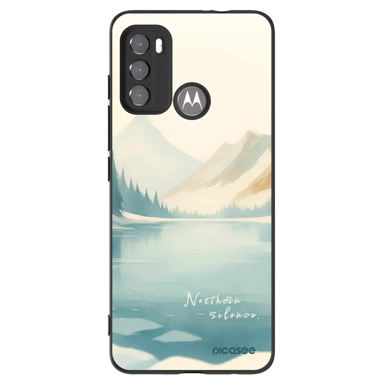 Picasee silikonski črni ovitek za Motorola Moto G60 - NOTHERN SILENCE