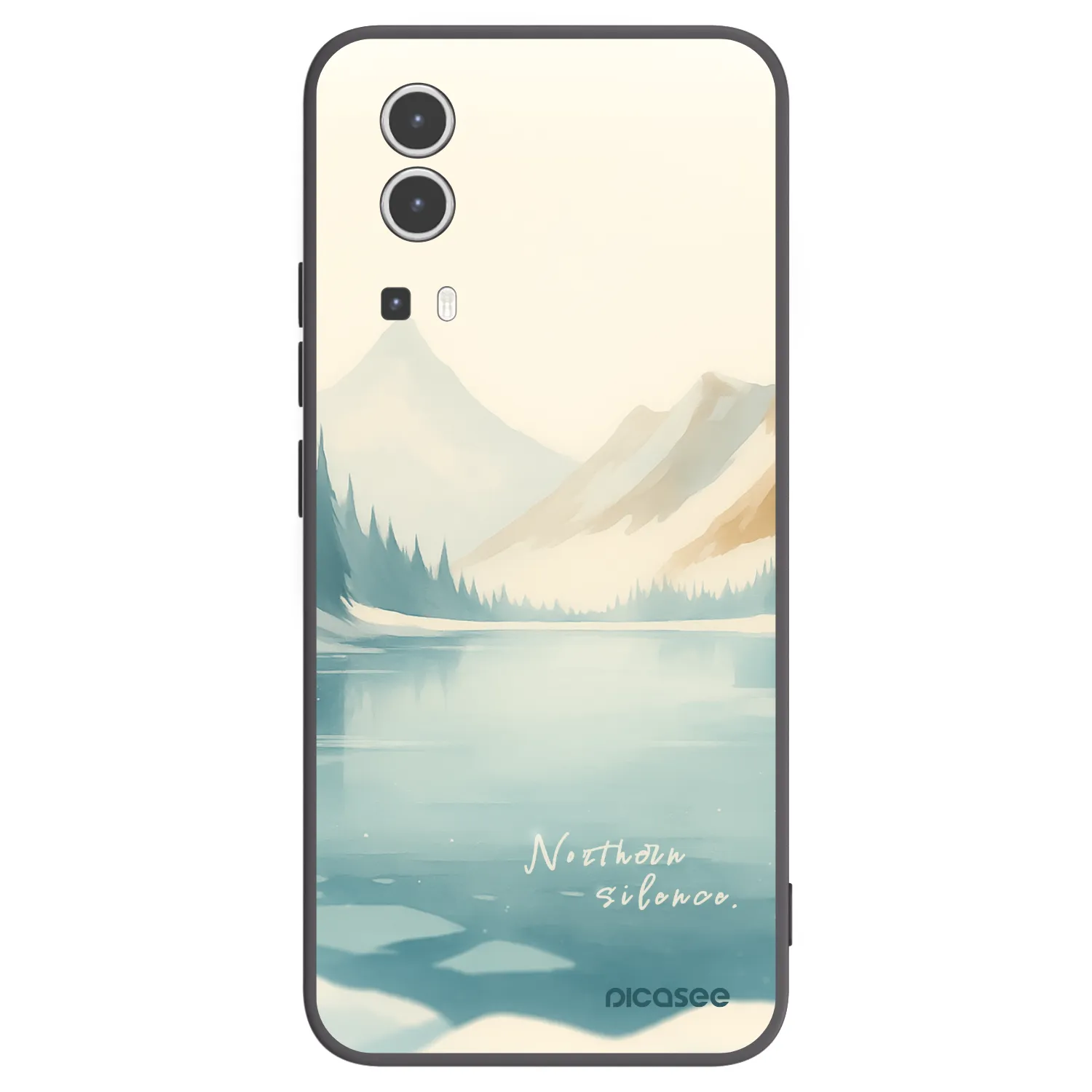 Picasee silikonski črni ovitek za Vivo Y72 5G - NOTHERN SILENCE