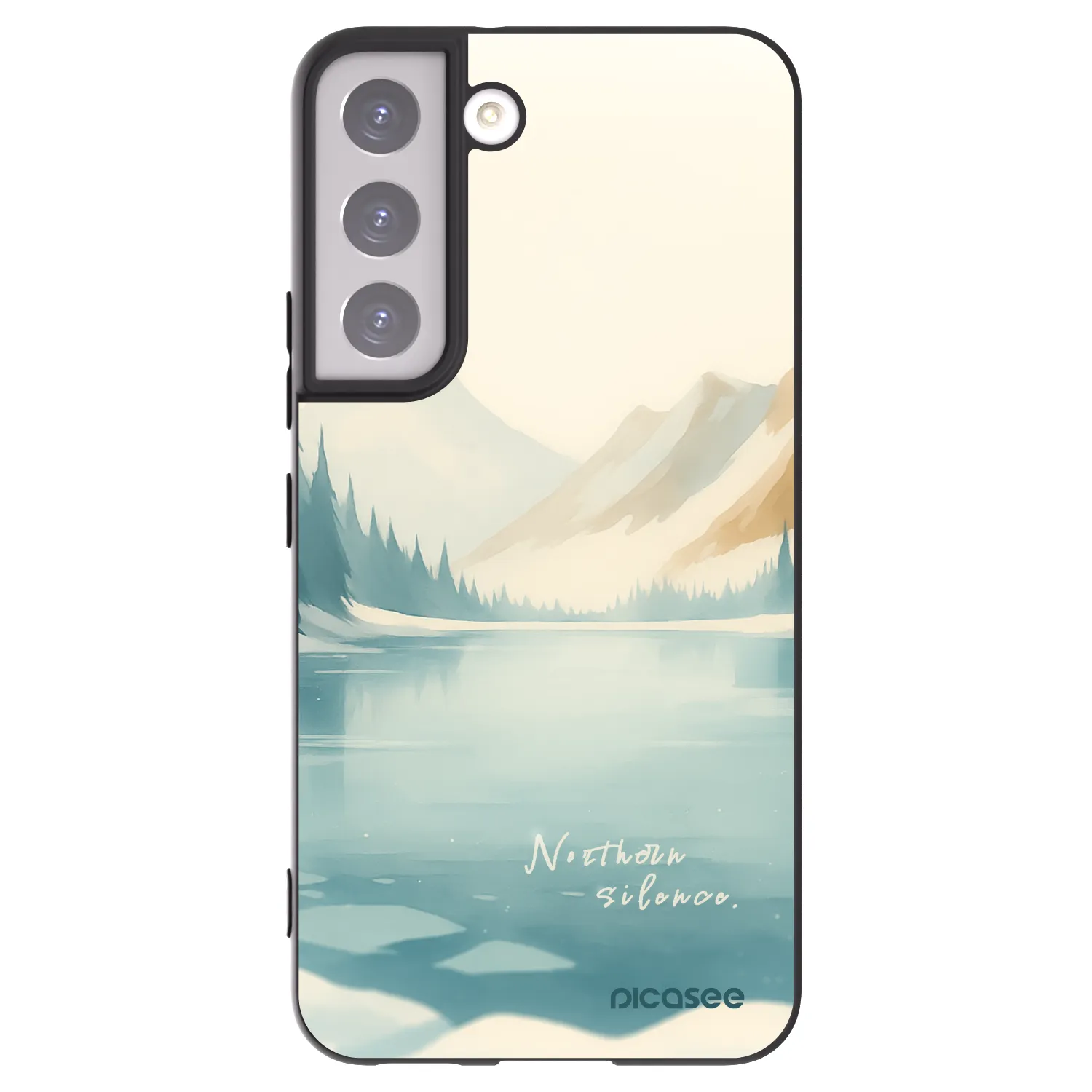 Picasee silikonski črni ovitek za Samsung Galaxy S22 5G - NOTHERN SILENCE