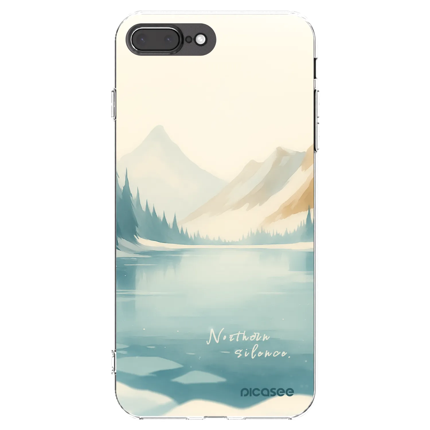 Picasee silikonski prozorni ovitek za Apple iPhone 7 Plus - NOTHERN SILENCE