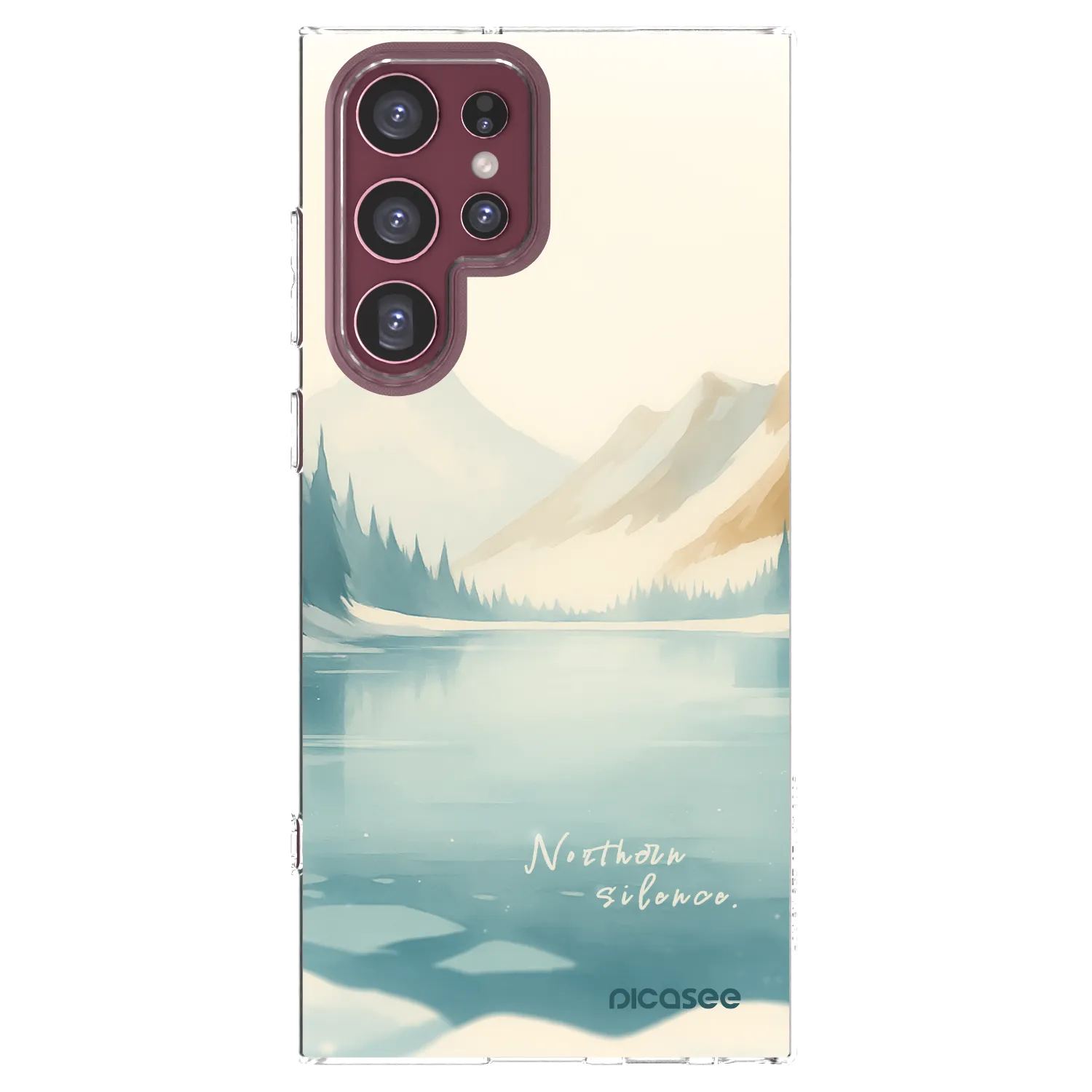 Picasee silikonski prozorni ovitek za Samsung Galaxy S22 Ultra 5G - NOTHERN SILENCE