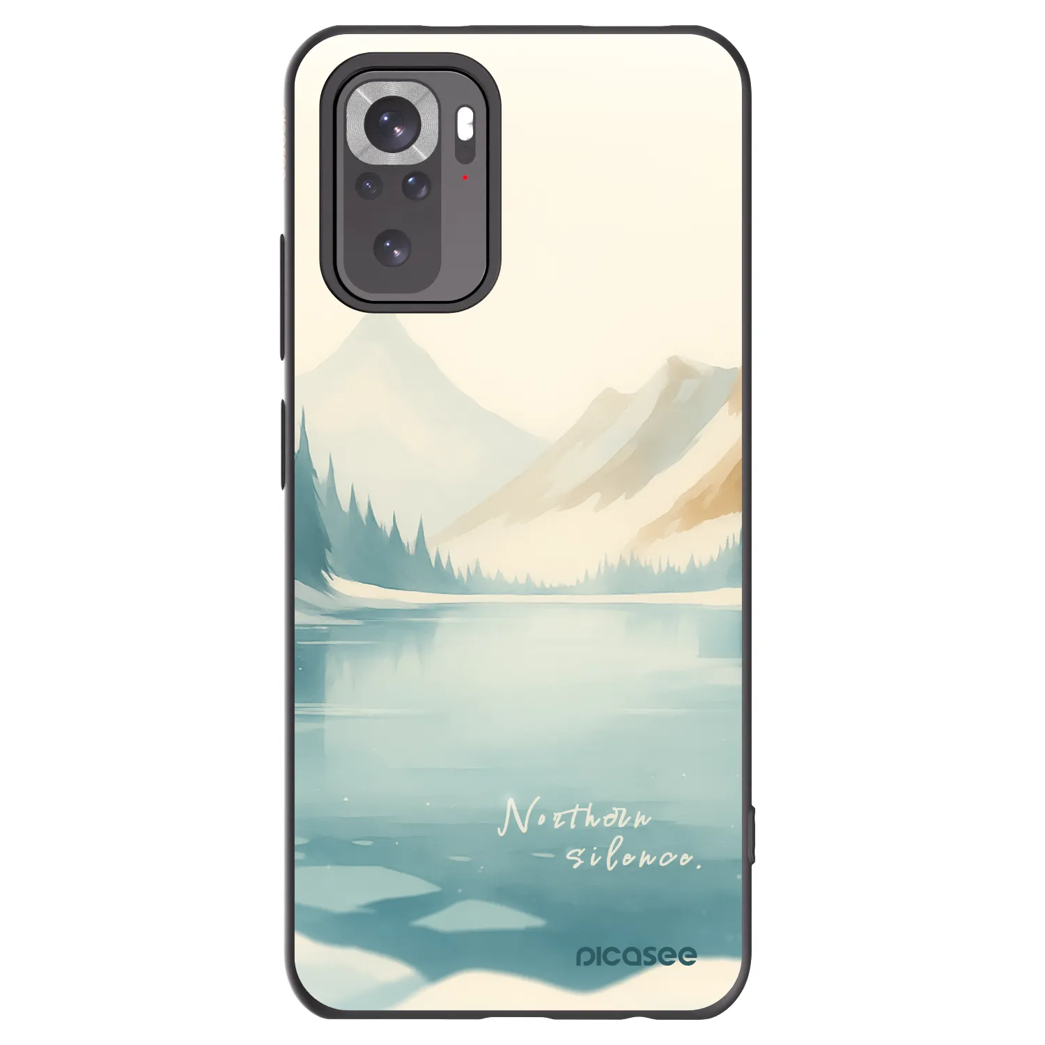 Picasee silikonski črni ovitek za Xiaomi Redmi Note 11S 4G - NOTHERN SILENCE