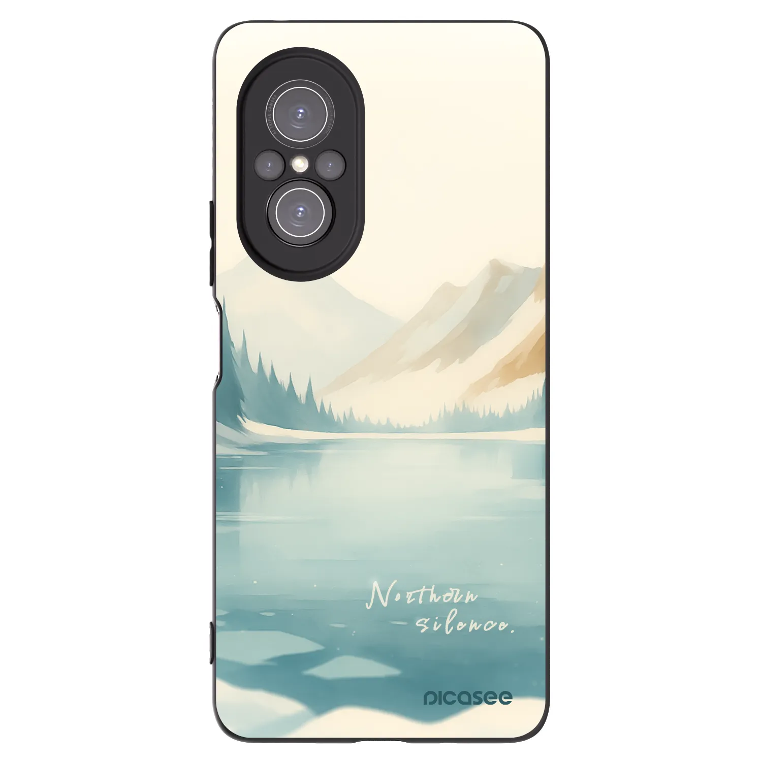 Picasee silikonski črni ovitek za Huawei Nova 9 SE - NOTHERN SILENCE