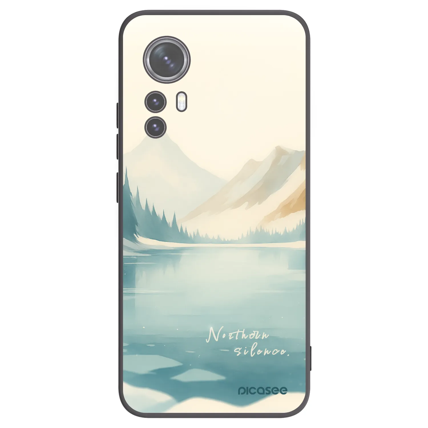 Picasee silikonski črni ovitek za Xiaomi 12 - NOTHERN SILENCE