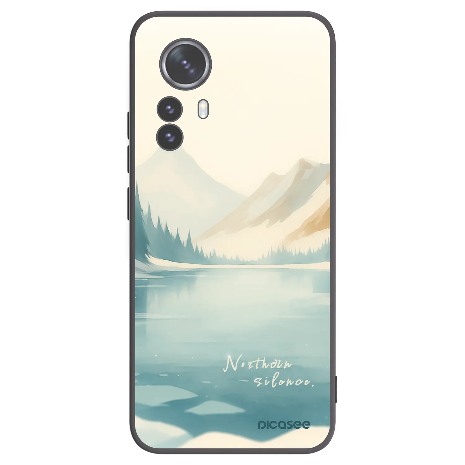 Picasee silikonski črni ovitek za Xiaomi 12 Pro - NOTHERN SILENCE