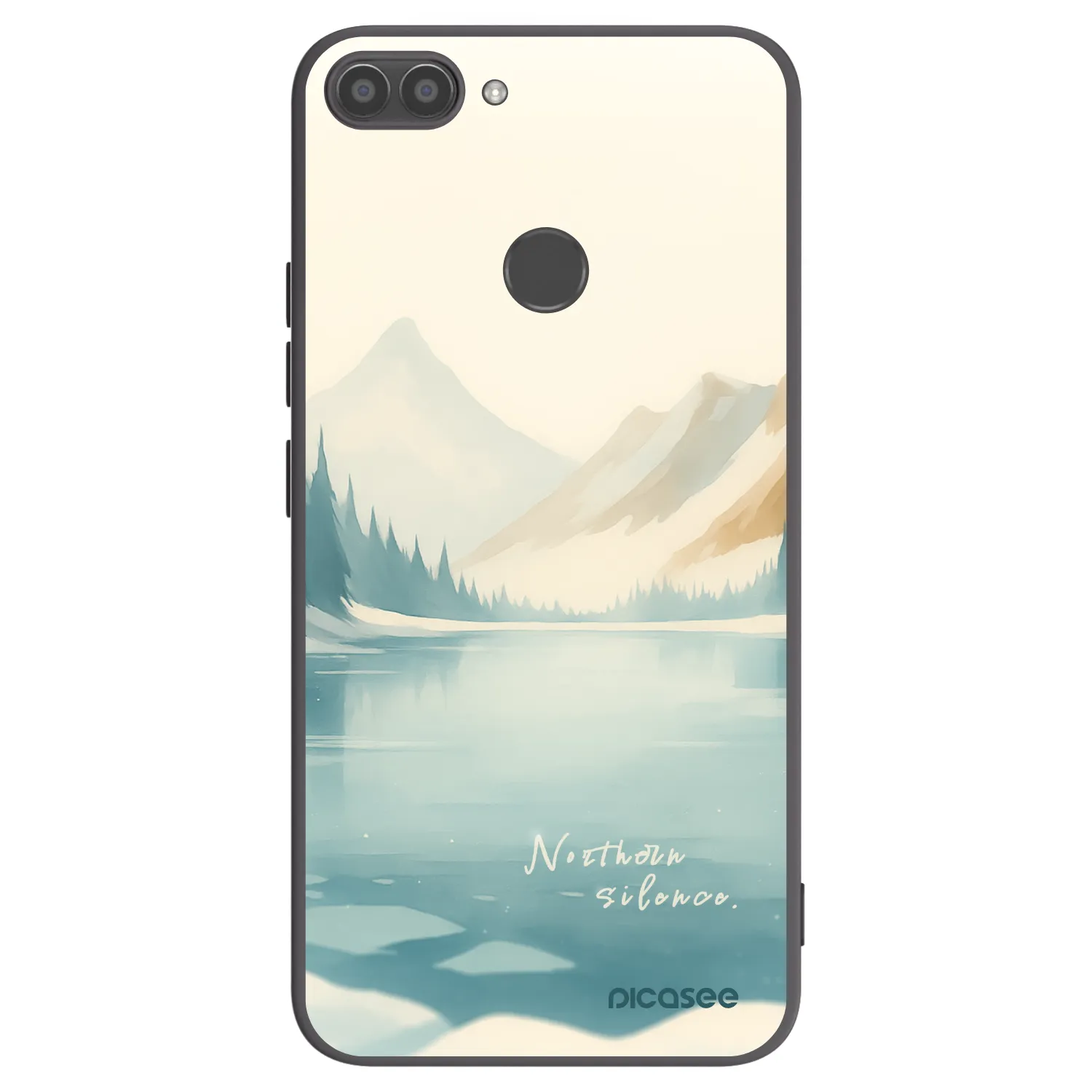 Picasee silikonski črni ovitek za Huawei P Smart - NOTHERN SILENCE