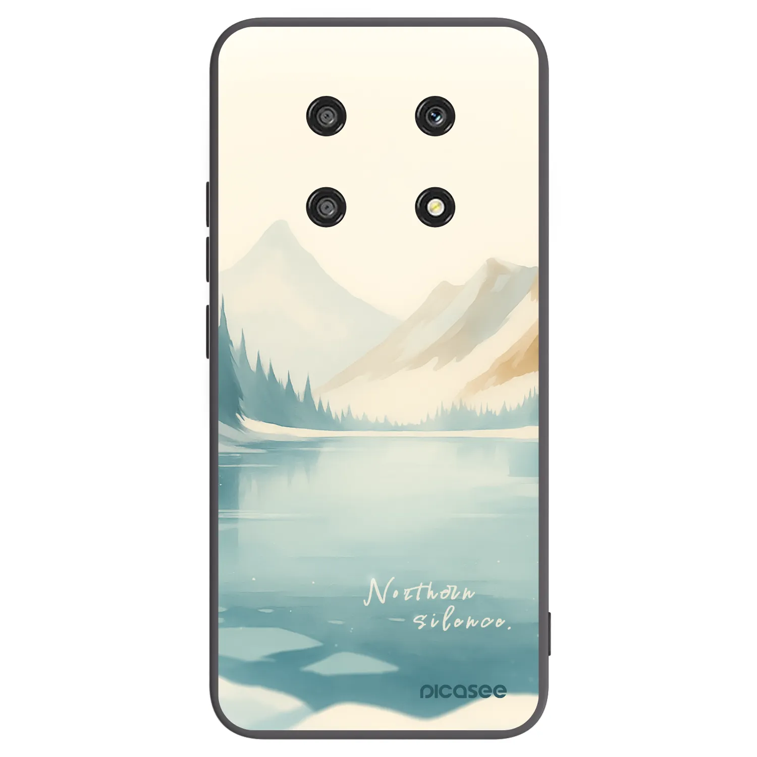 Picasee silikonski črni ovitek za Honor Magic4 Lite 5G - NOTHERN SILENCE