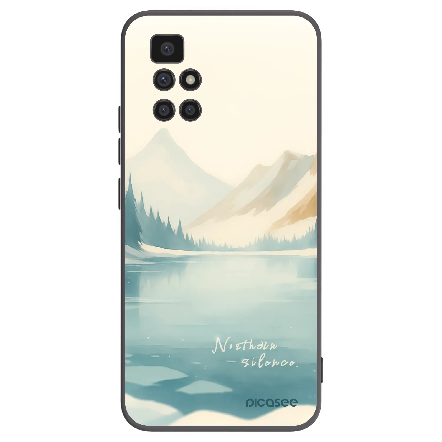 Picasee silikonski črni ovitek za Xiaomi Redmi 10 (2022) - NOTHERN SILENCE