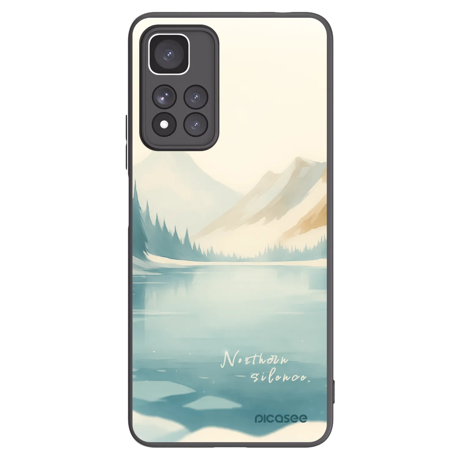 Picasee silikonski črni ovitek za Xiaomi Redmi Note 11 Pro+ 5G - NOTHERN SILENCE