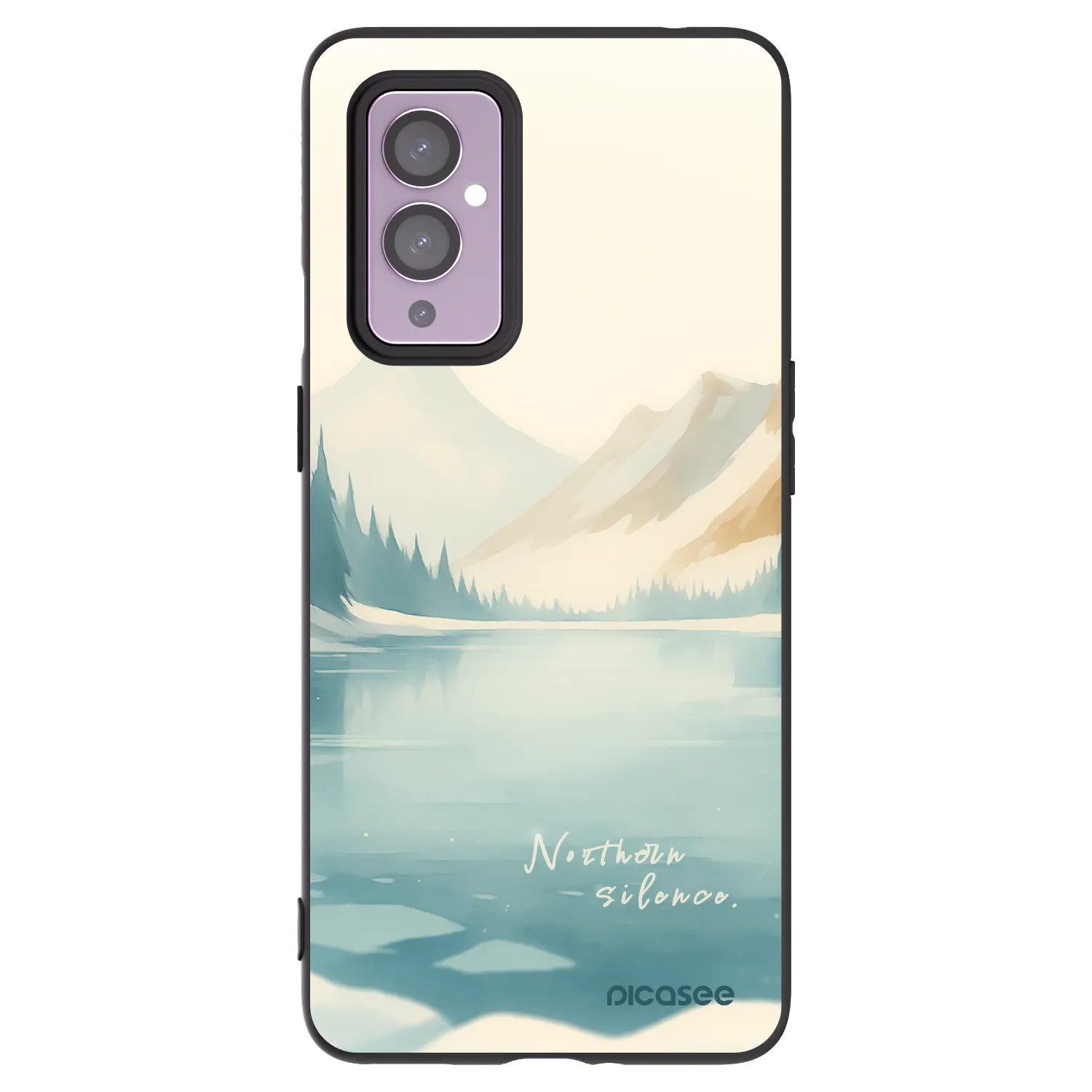 Picasee silikonski črni ovitek za OnePlus 9 - NOTHERN SILENCE
