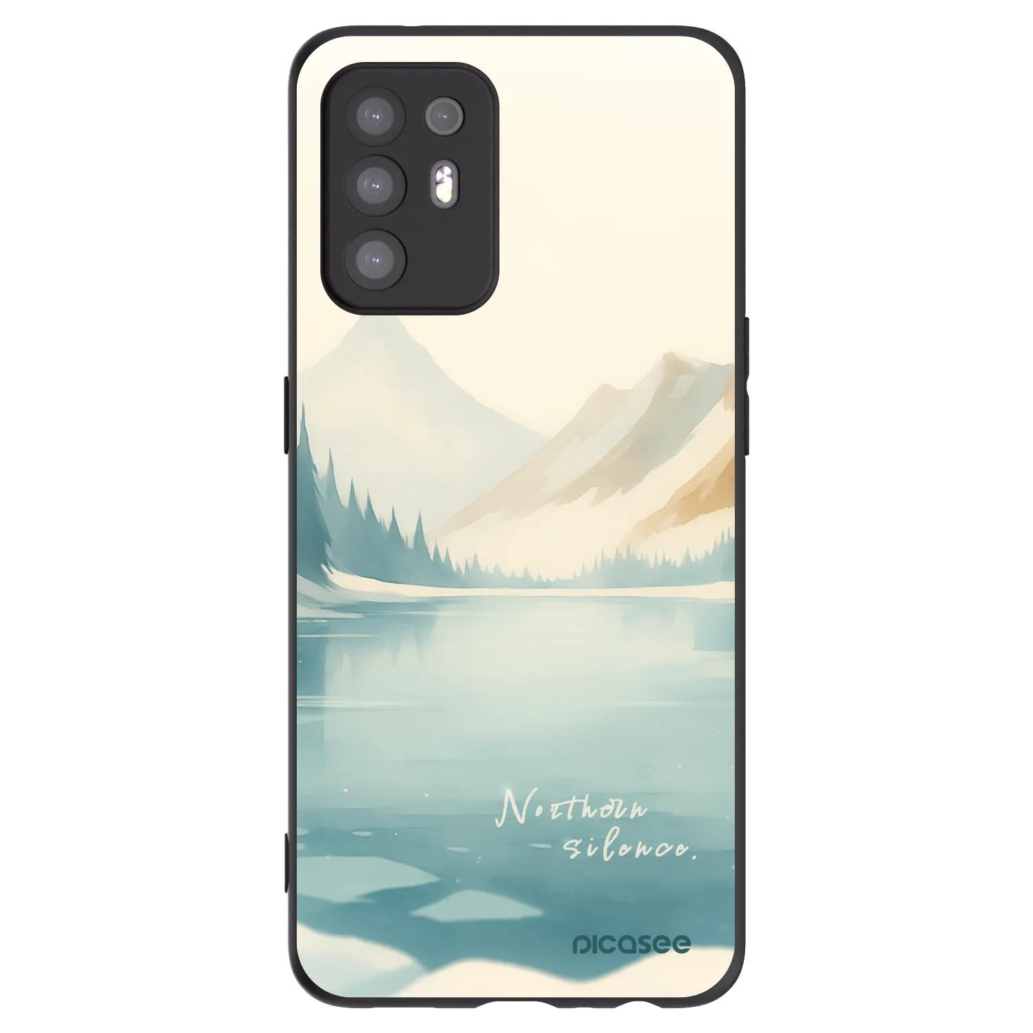 Picasee silikonski črni ovitek za OPPO A94 5G - NOTHERN SILENCE