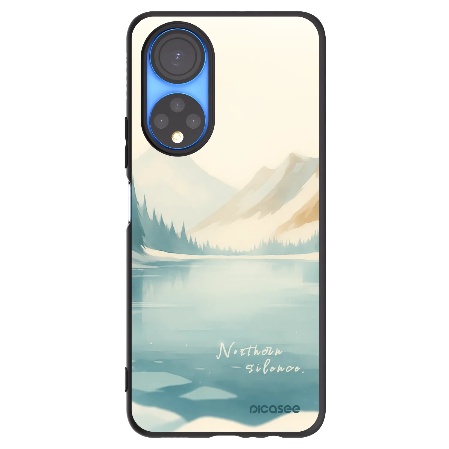 Picasee silikonski črni ovitek za Honor X7 - NOTHERN SILENCE