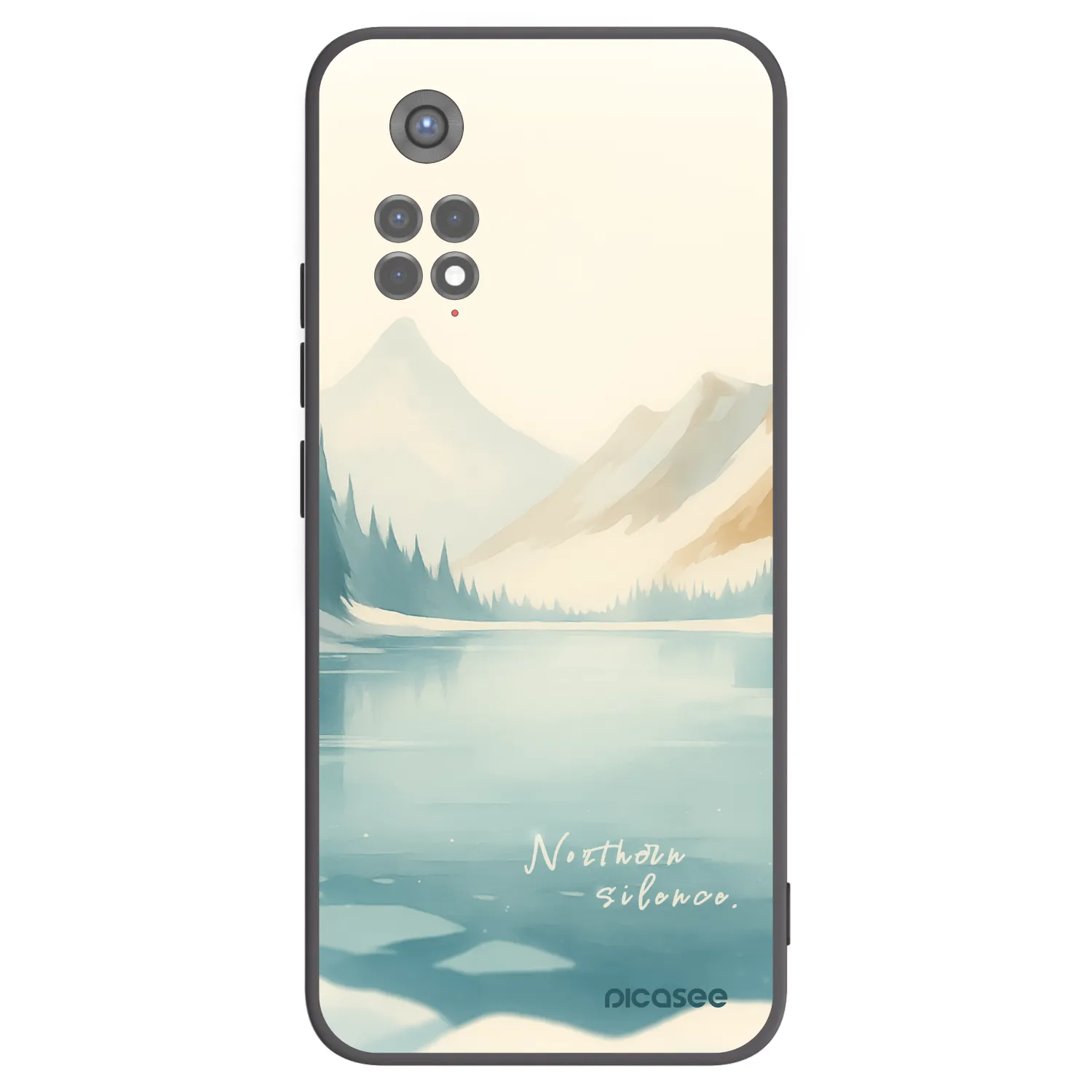 Picasee silikonski črni ovitek za Xiaomi Redmi Note 11S 5G - NOTHERN SILENCE