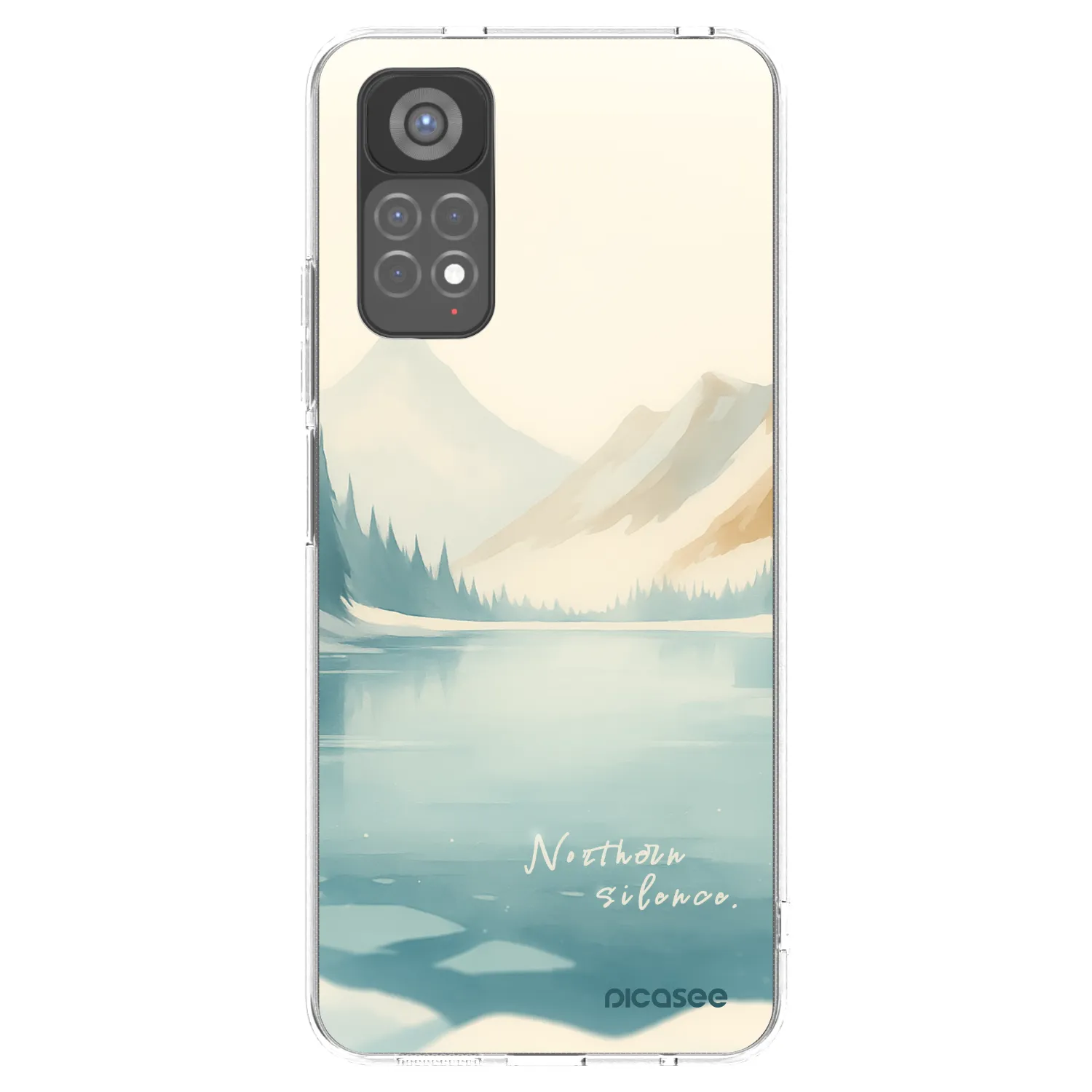 Picasee silikonski prozorni ovitek za Xiaomi Redmi Note 11S 5G - NOTHERN SILENCE