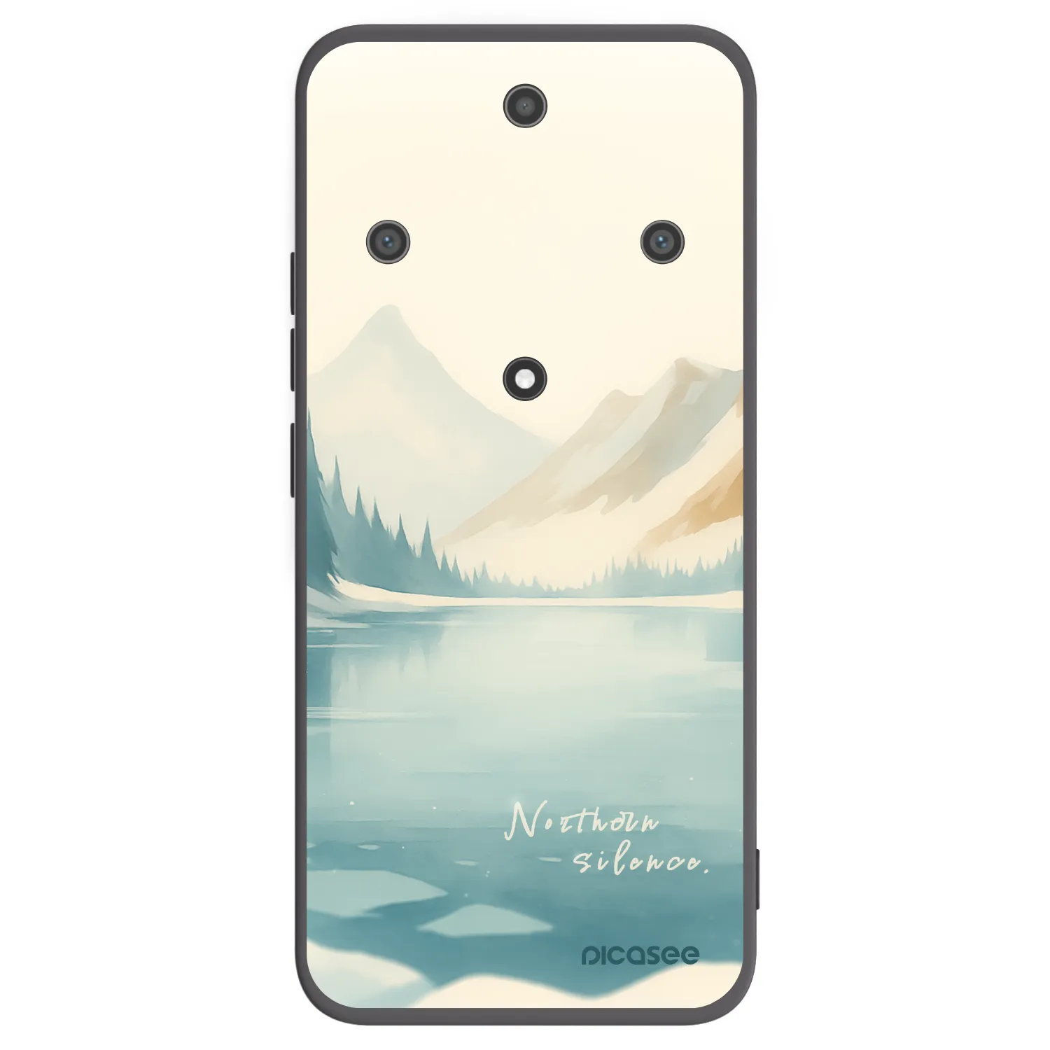 Picasee silikonski črni ovitek za Honor Magic5 Lite 5G - NOTHERN SILENCE