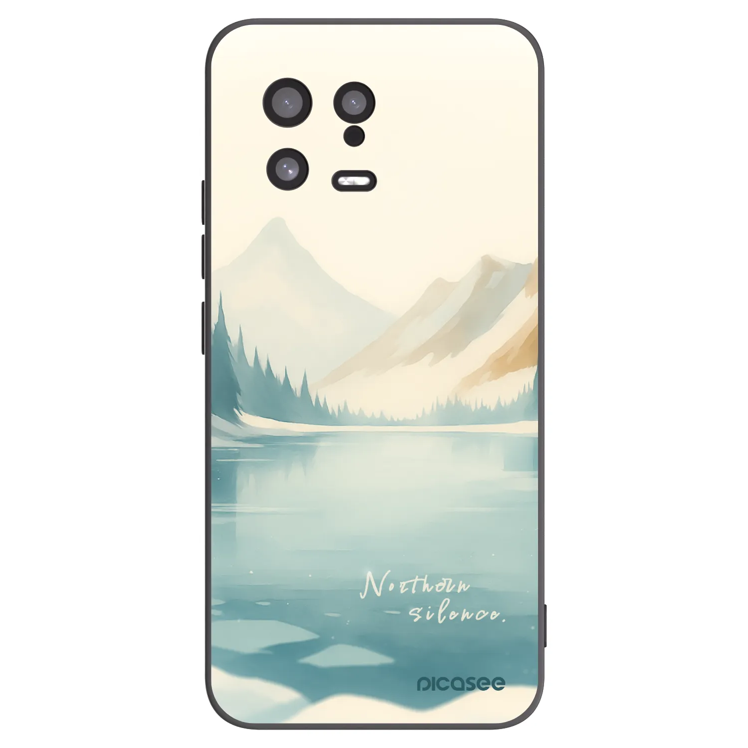 Picasee silikonski črni ovitek za Xiaomi 13 - NOTHERN SILENCE