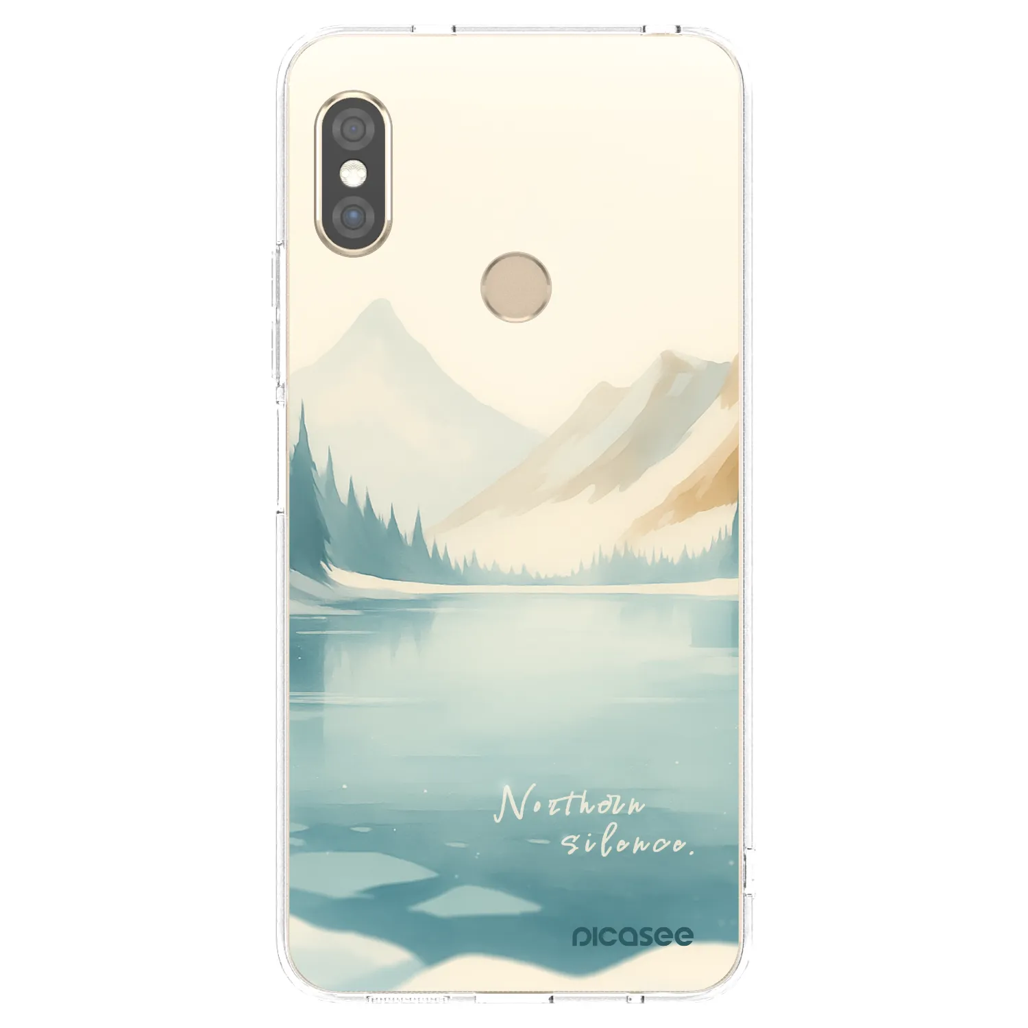 Picasee silikonski prozorni ovitek za Xiaomi Redmi Note 5 Global - NOTHERN SILENCE