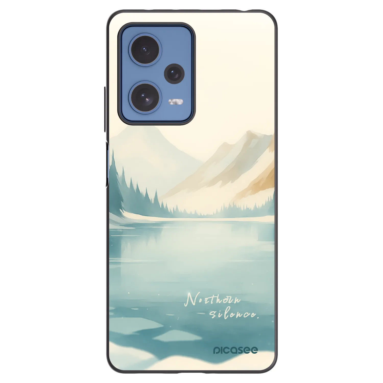 Picasee silikonski črni ovitek za Xiaomi Redmi Note 12 Pro 5G - NOTHERN SILENCE