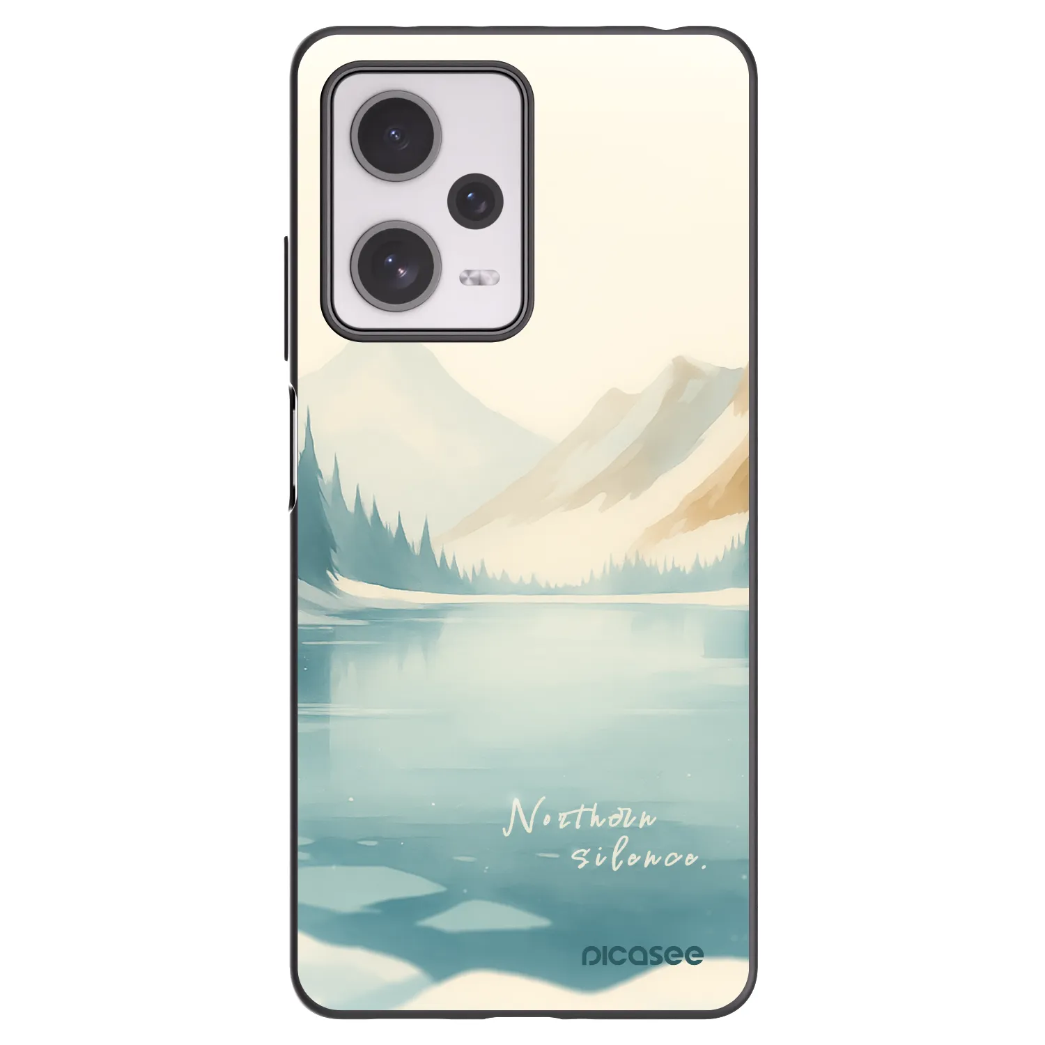 Picasee silikonski črni ovitek za Xiaomi Redmi Note 12 Pro+ 5G - NOTHERN SILENCE
