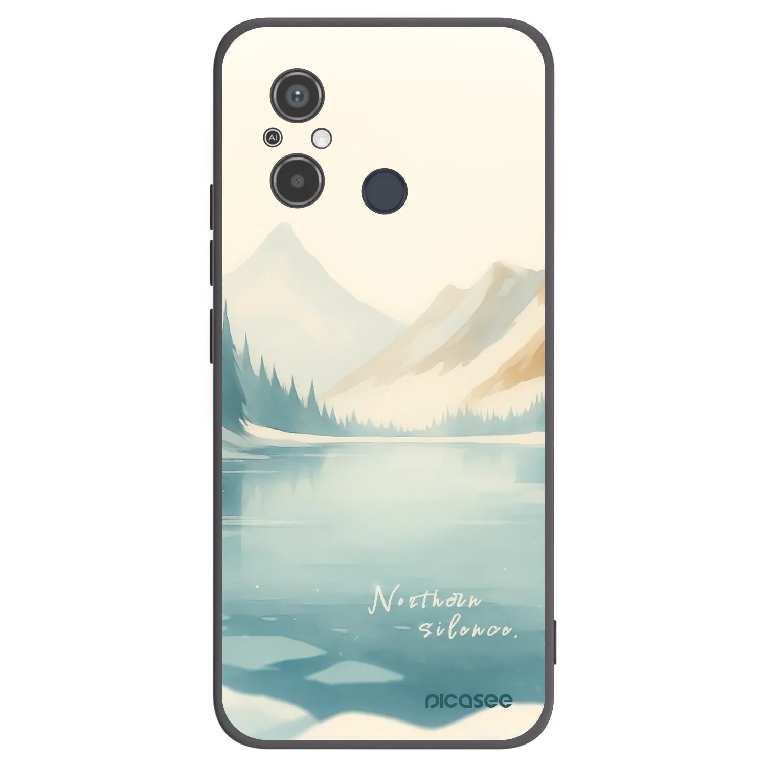 Picasee silikonski črni ovitek za Xiaomi Redmi 12C - NOTHERN SILENCE