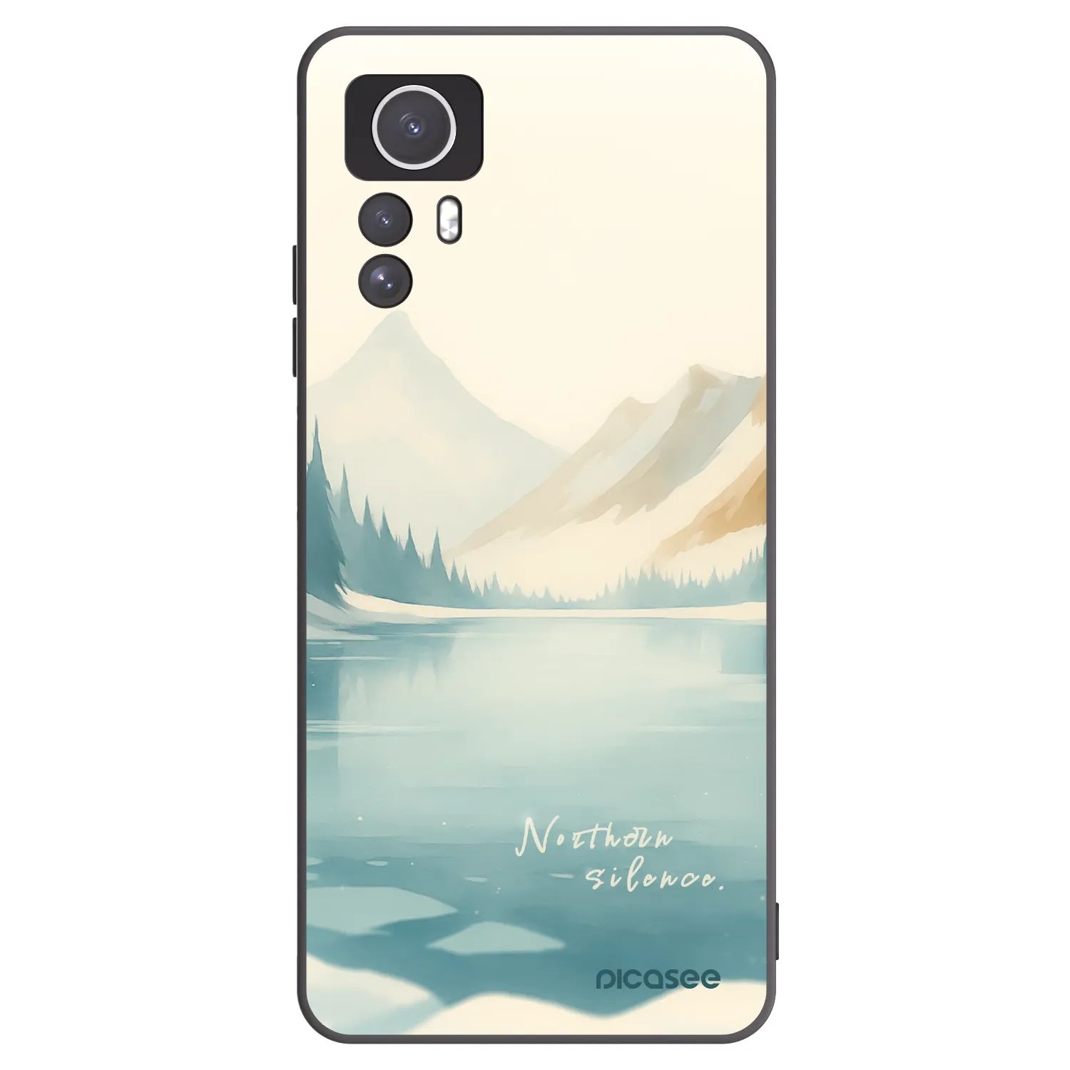 Picasee silikonski črni ovitek za Xiaomi Redmi Note 12S - NOTHERN SILENCE